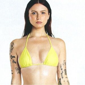 Kylie Swim Micro bikini in Yellow